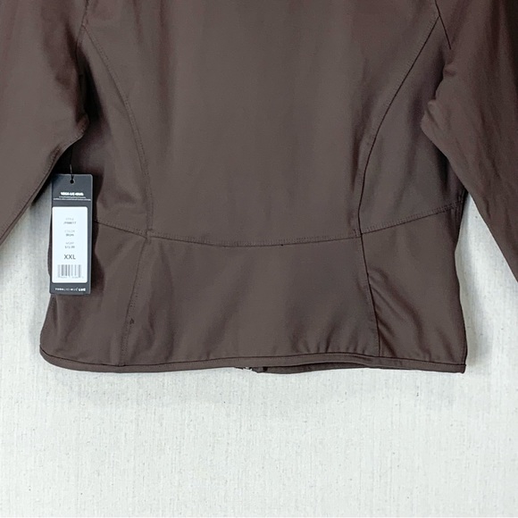 Yogalicious Lux NWT Full Zip Lightweight Fitted Yoga/Athletic Jacket - Size XXL - Picture 10 of 15